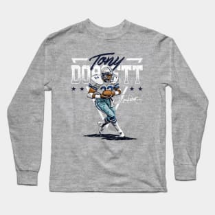 Tony Dorsett Dallas Triangle Name Long Sleeve T-Shirt